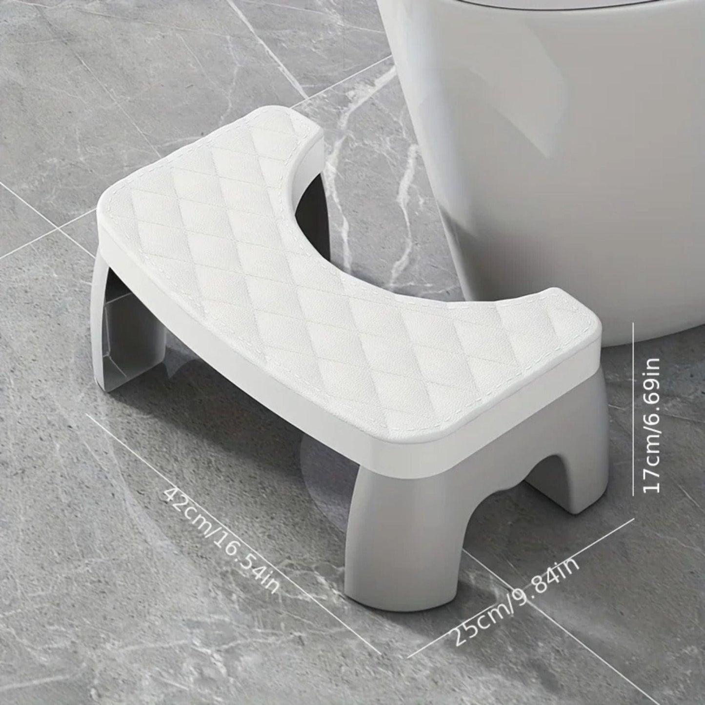 Petit Tabouret pour Toilette Blanc