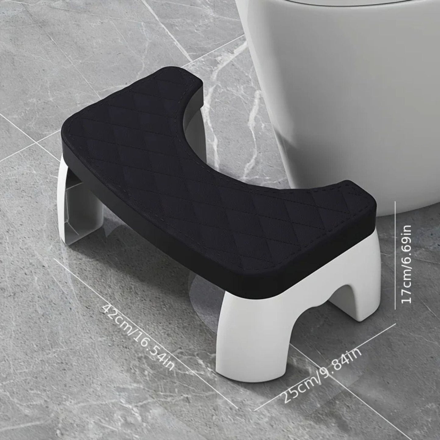 Petit Tabouret pour Toilette Noir