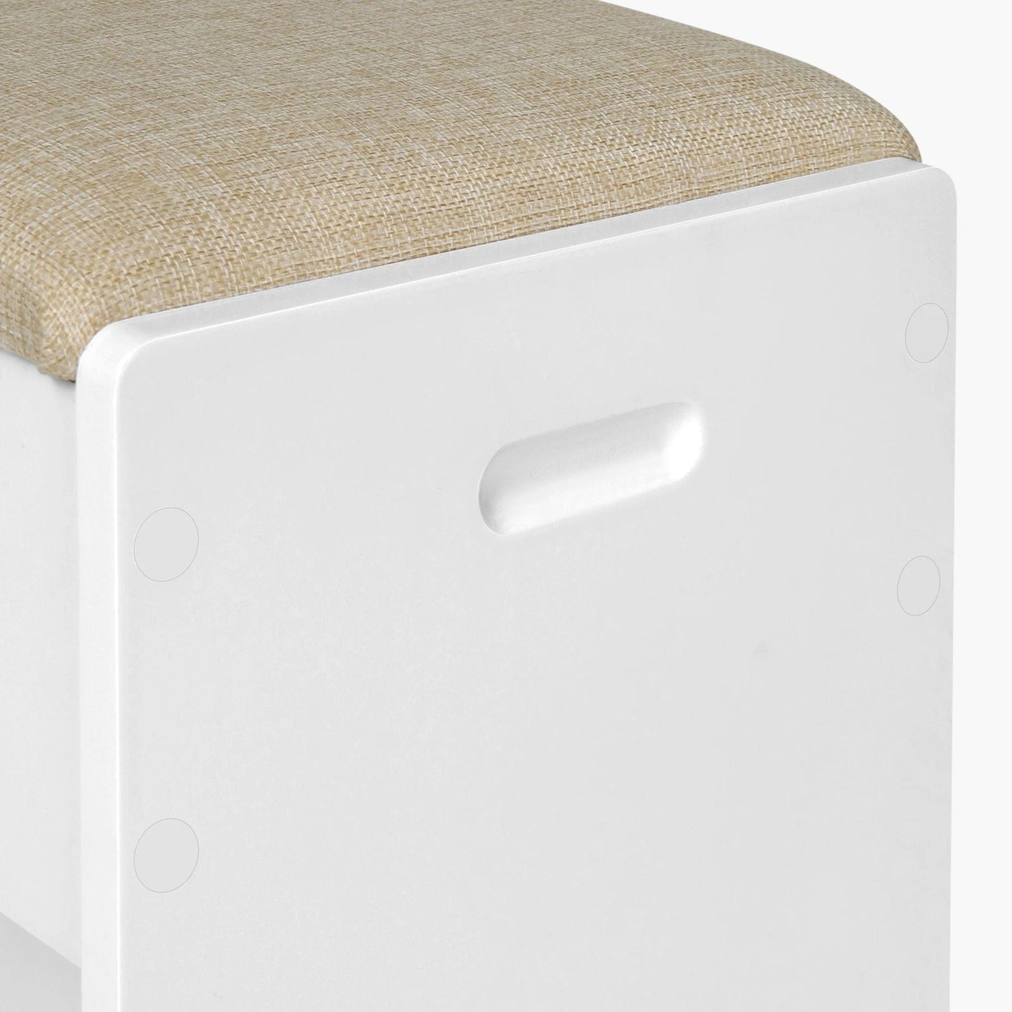 Tabouret blanc pour coiffeuse | UT. Unique