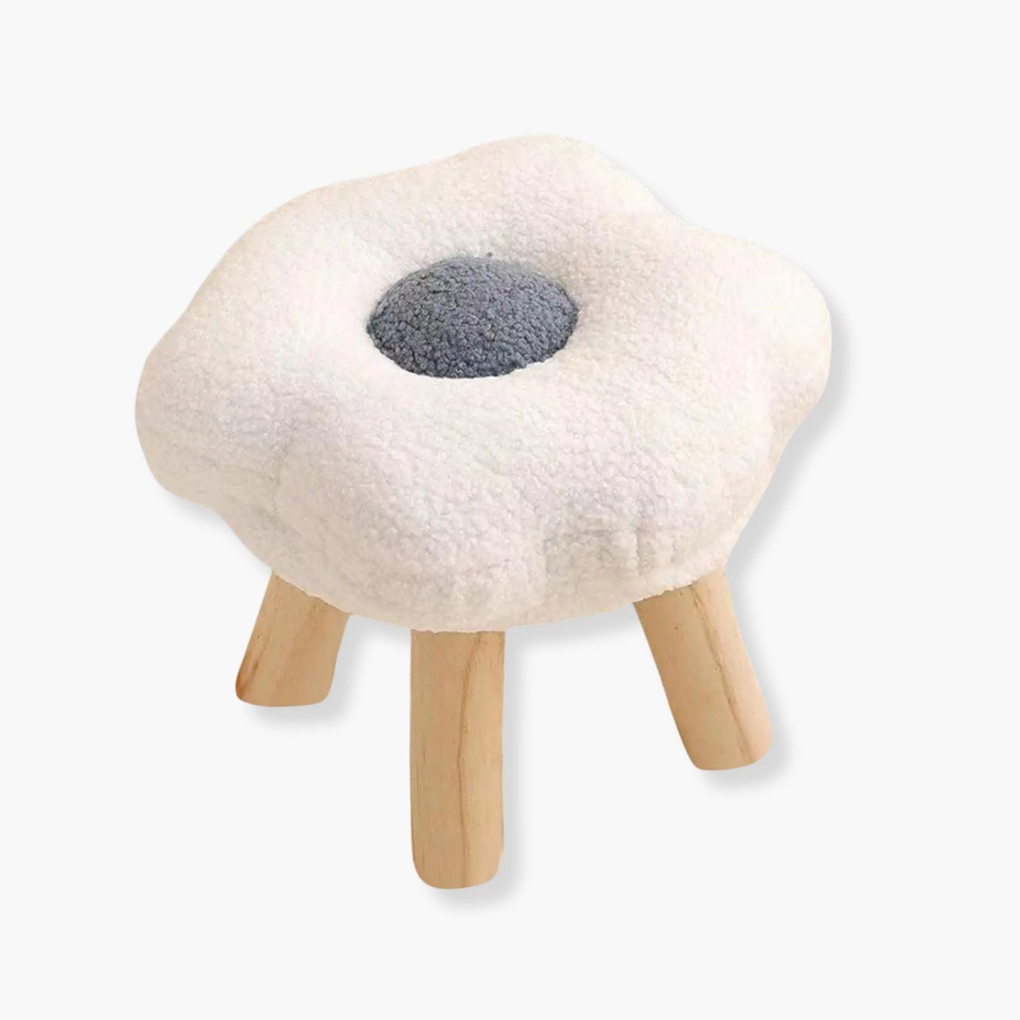 Tabouret bois design | UT. Blanc