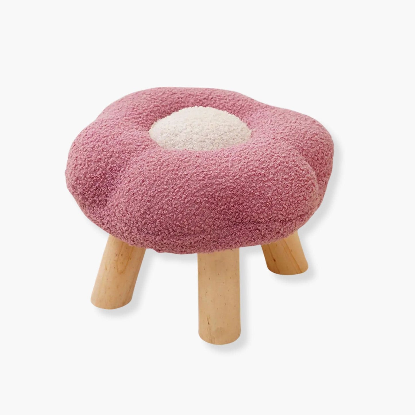 Tabouret bois design | UT. Rose pompadour