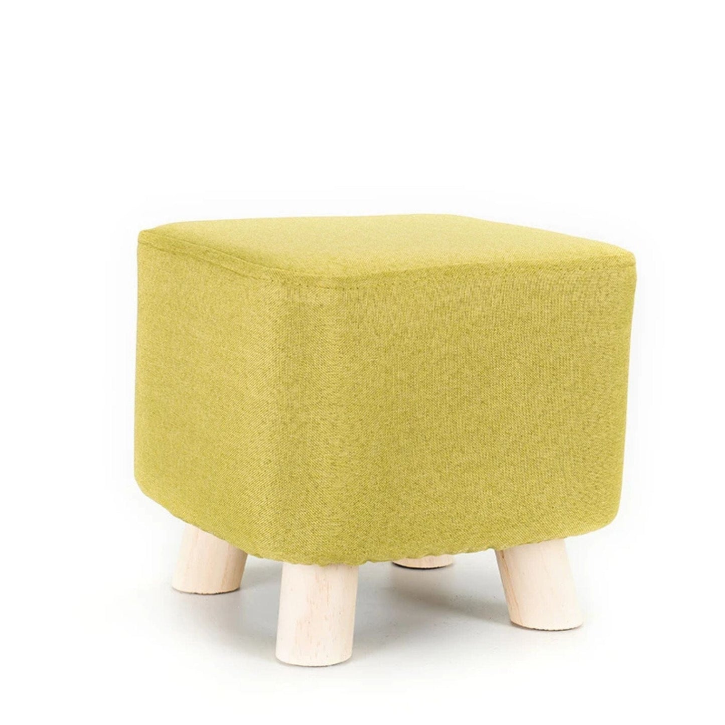 Tabouret Cube en Bois Vert