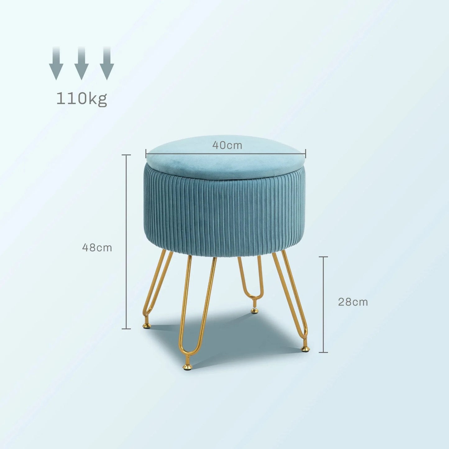 Tabouret de rangement | UT. Aqua