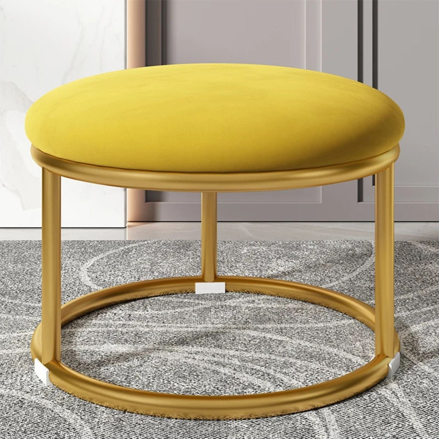 Tabouret Décoratif | UT. Jaune moutarde