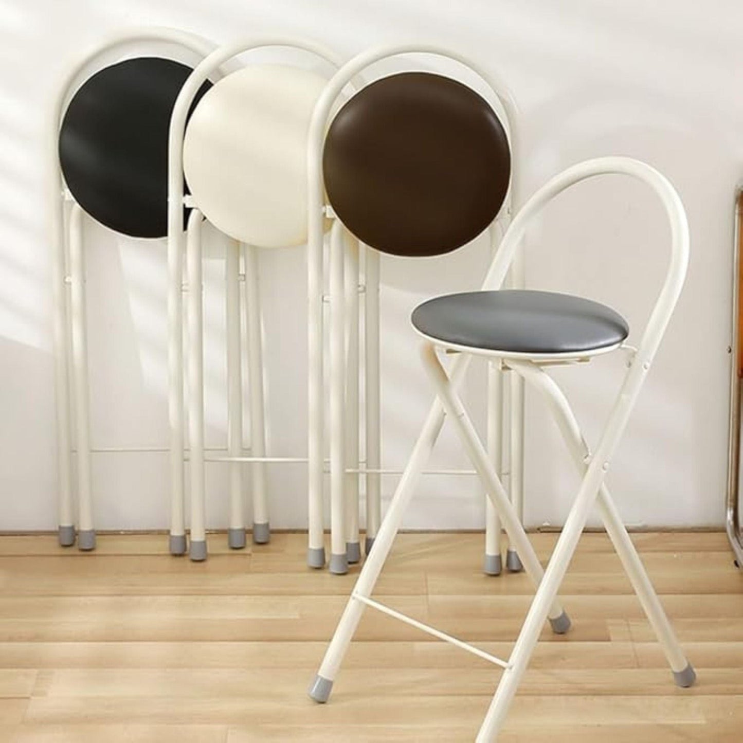 Tabouret Haut Pliant | UT. Blanc