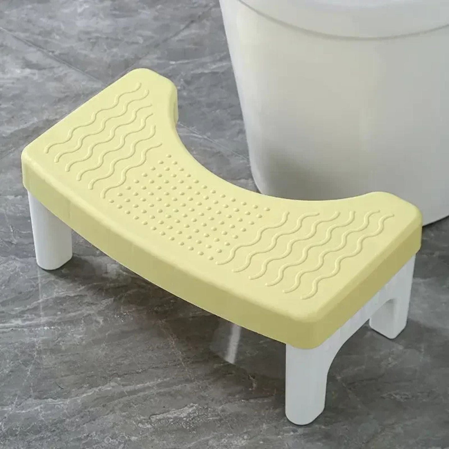 Tabouret physiologique toilette | UT. Jaune