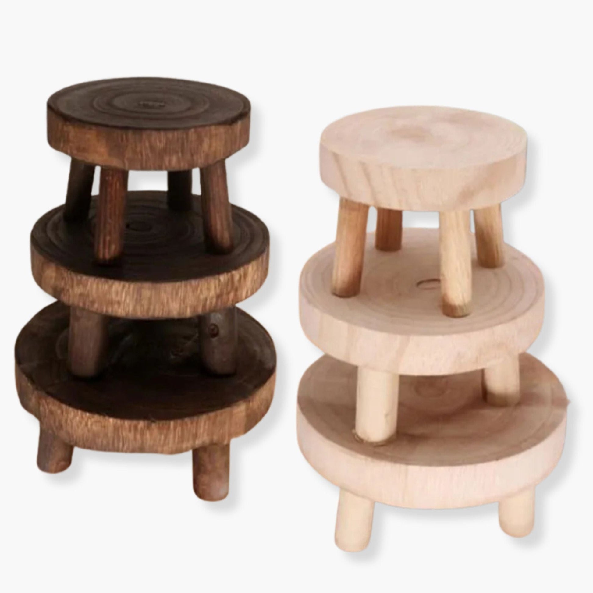 Tabouret plante en bois | UT.