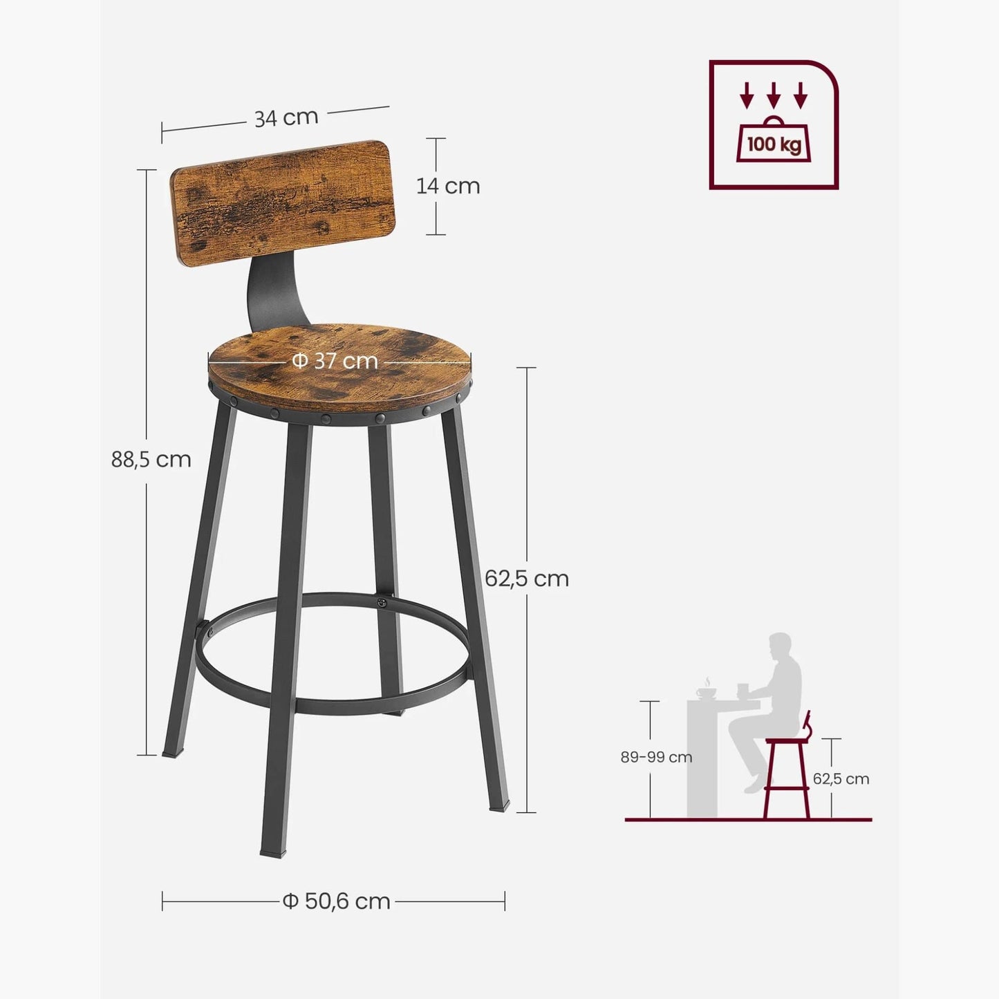 Tabourets de bar pour îlot de cuisine | UT. Unique