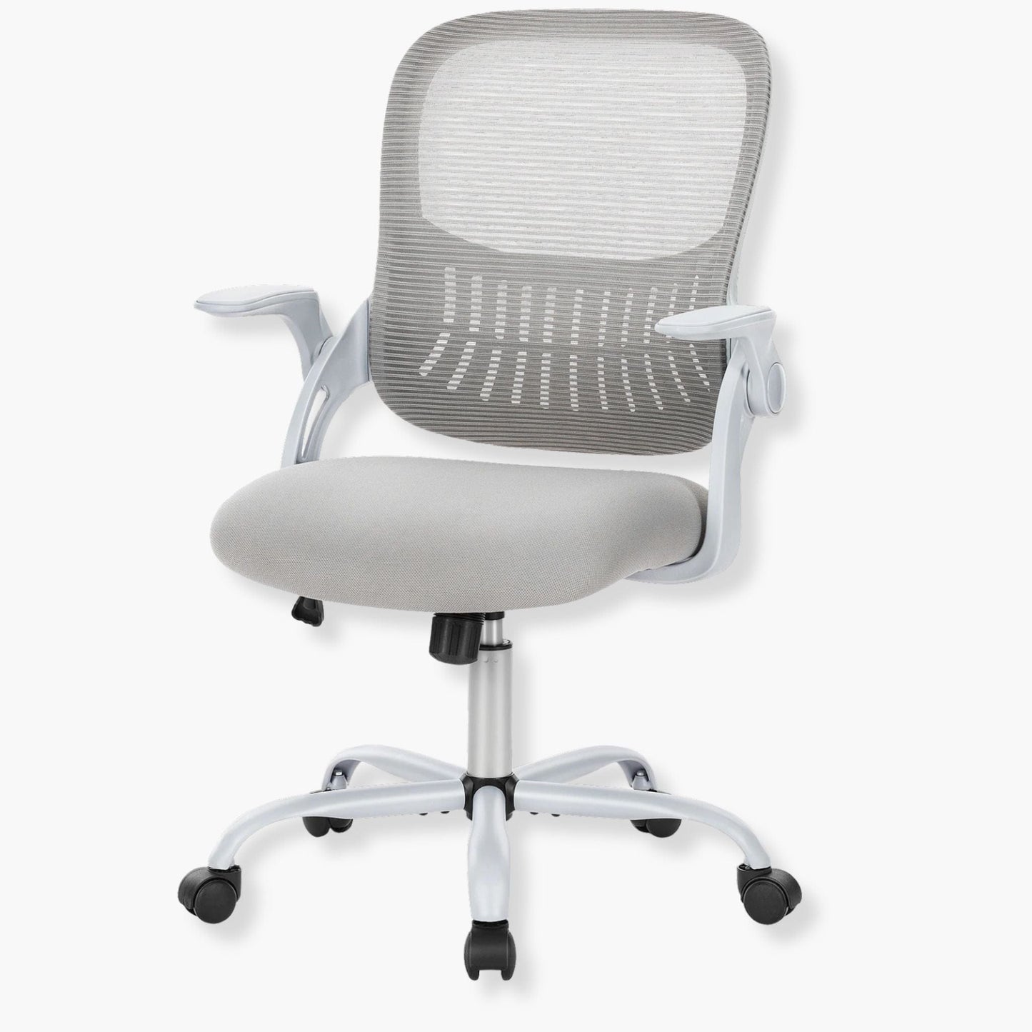 Chaise de bureau accoudoir réglable et relevable Gris