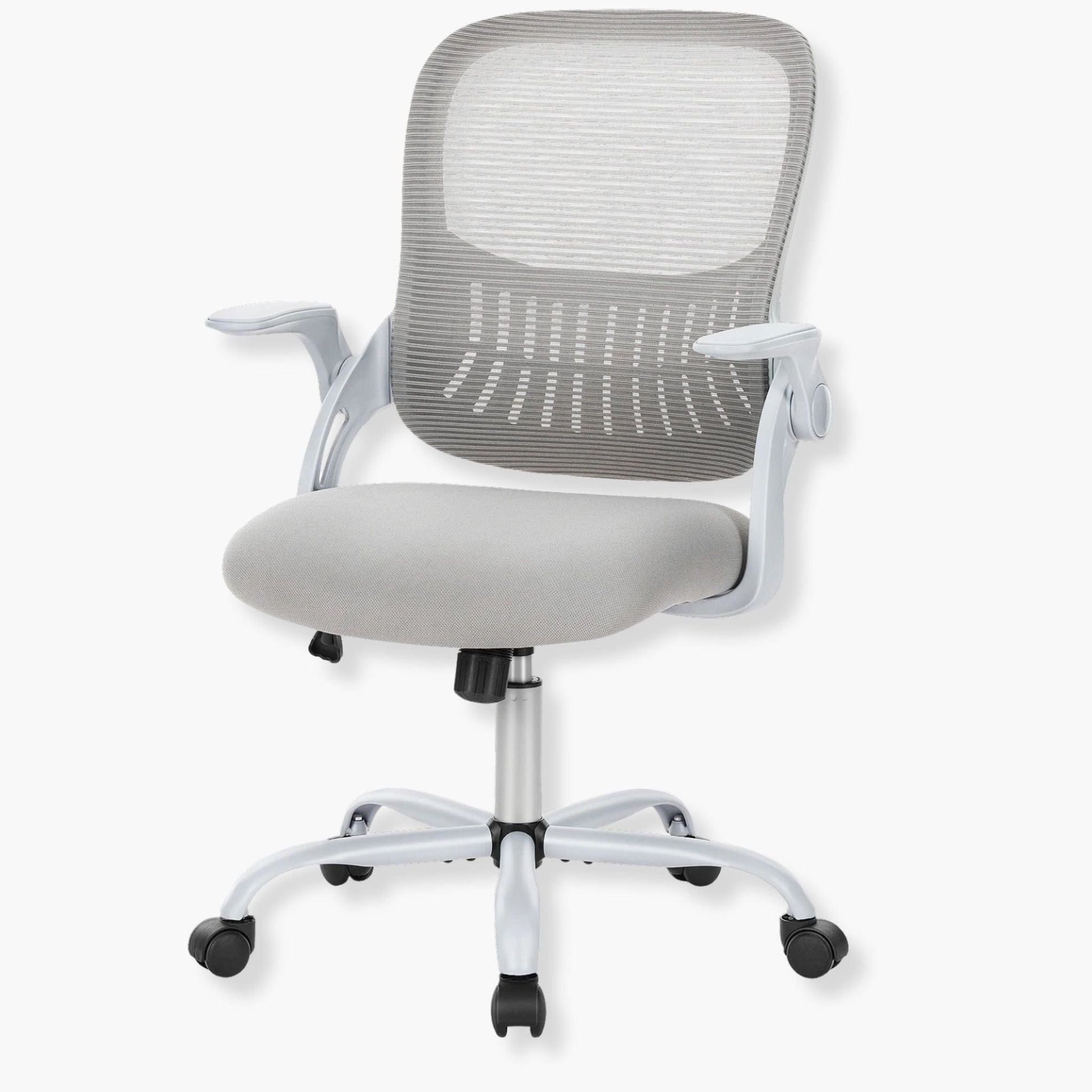 Chaise de bureau accoudoir réglable et relevable Gris