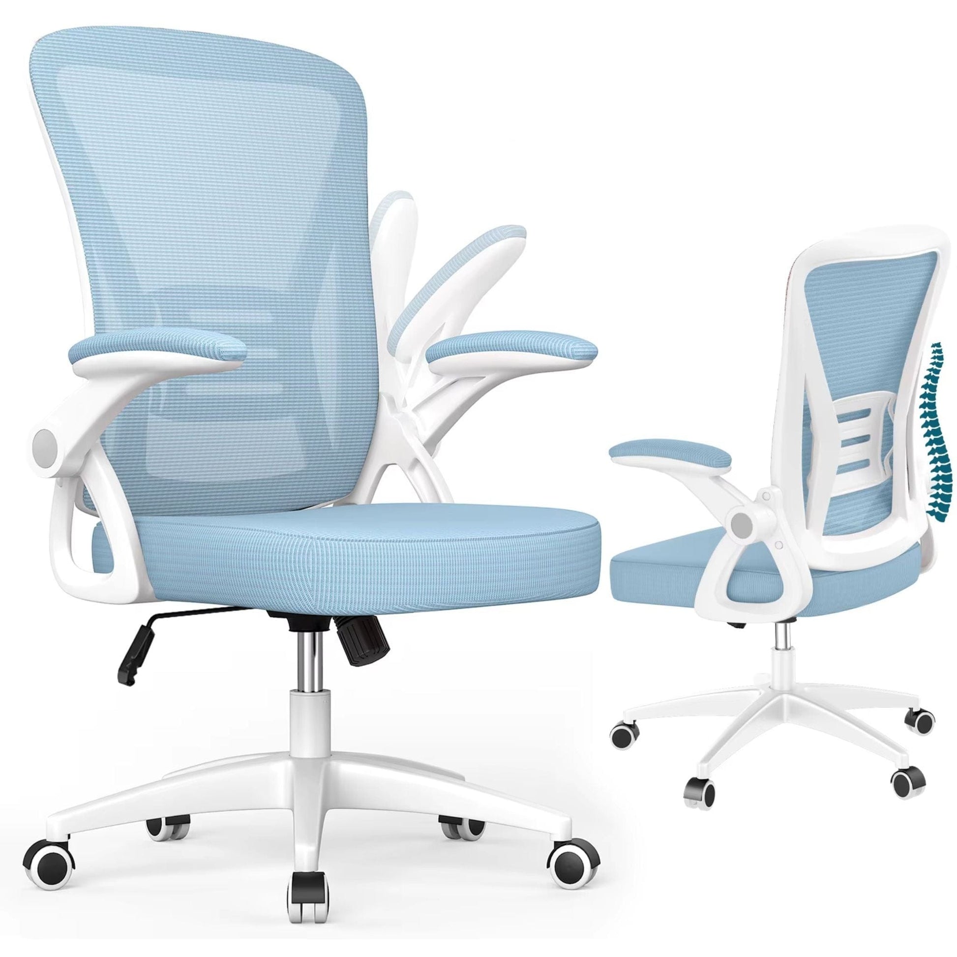 Chaise de bureau pivotante  Bleu