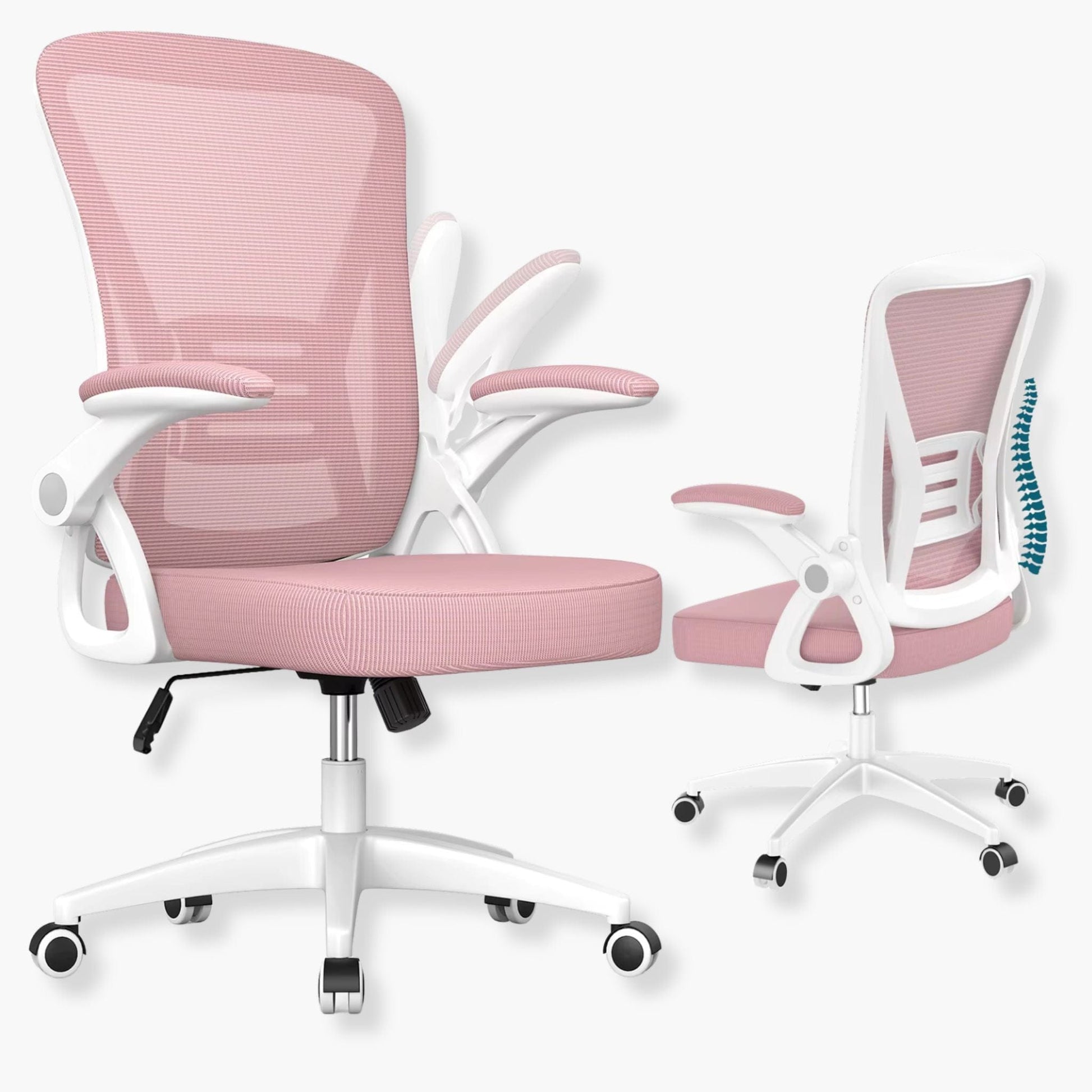Chaise de bureau pivotante  Rose