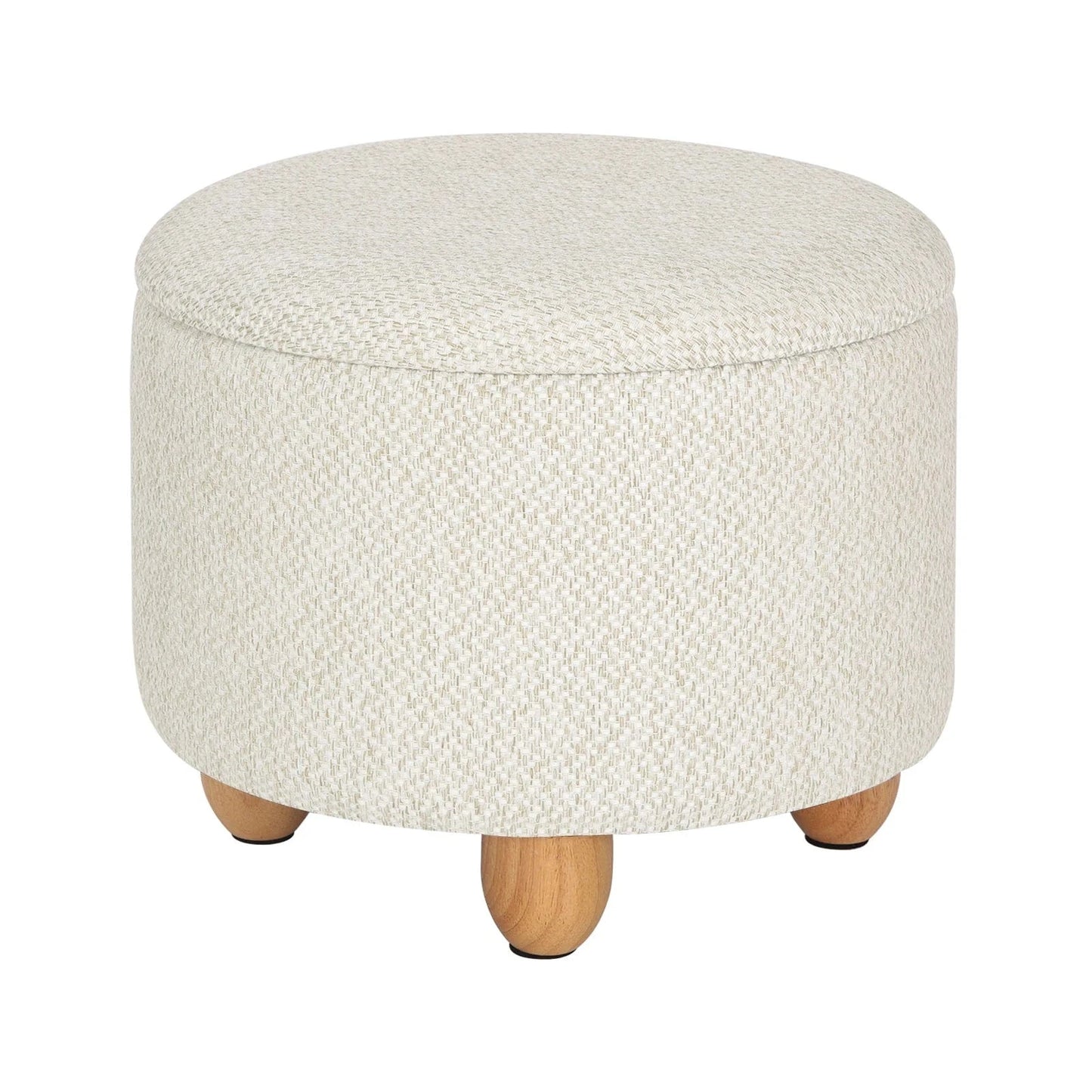 Tabouret coffre de rangement | UT. Écru