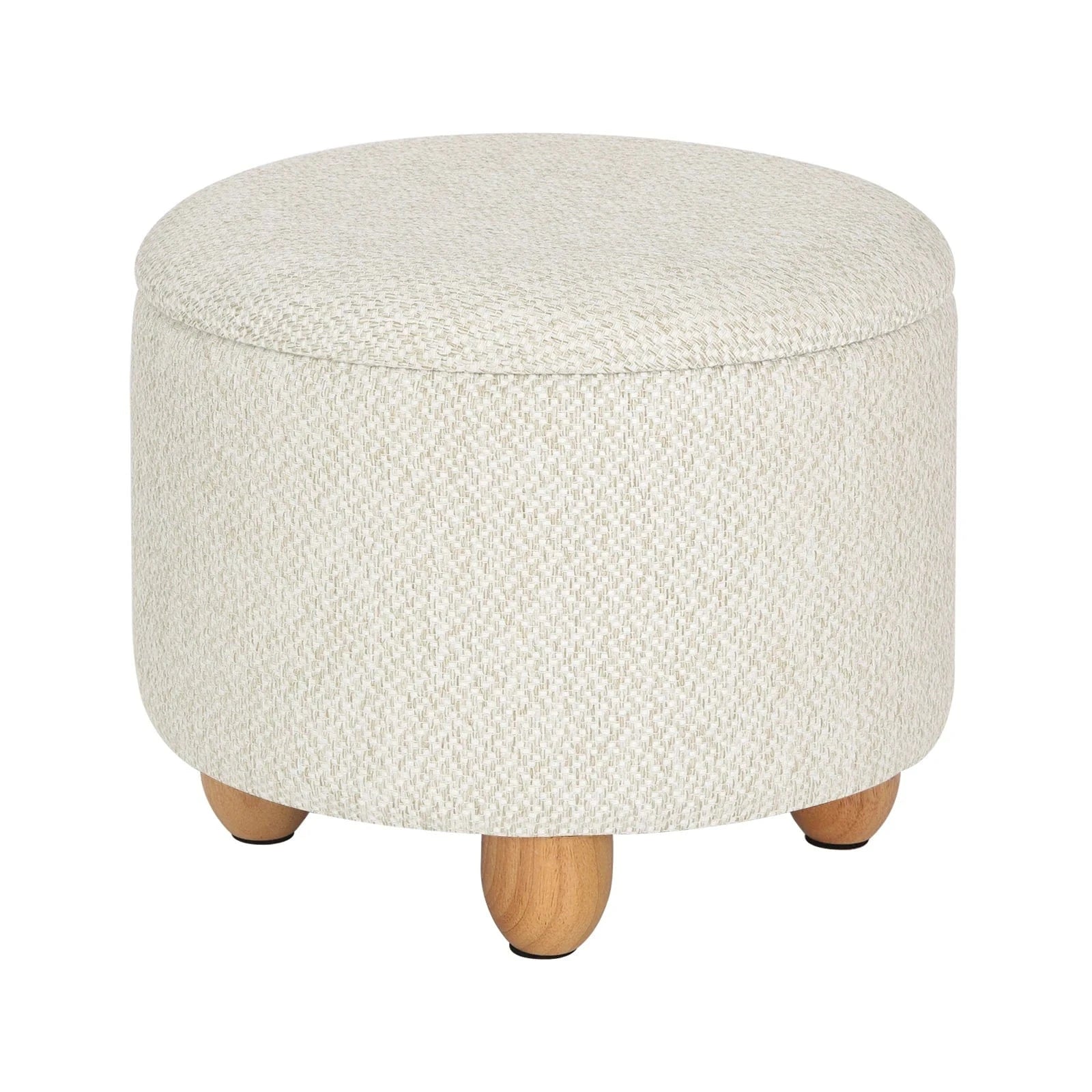 Tabouret coffre de rangement | UT. Écru