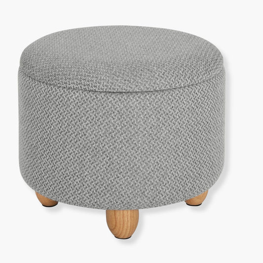 Tabouret coffre de rangement | UT. Gris perle