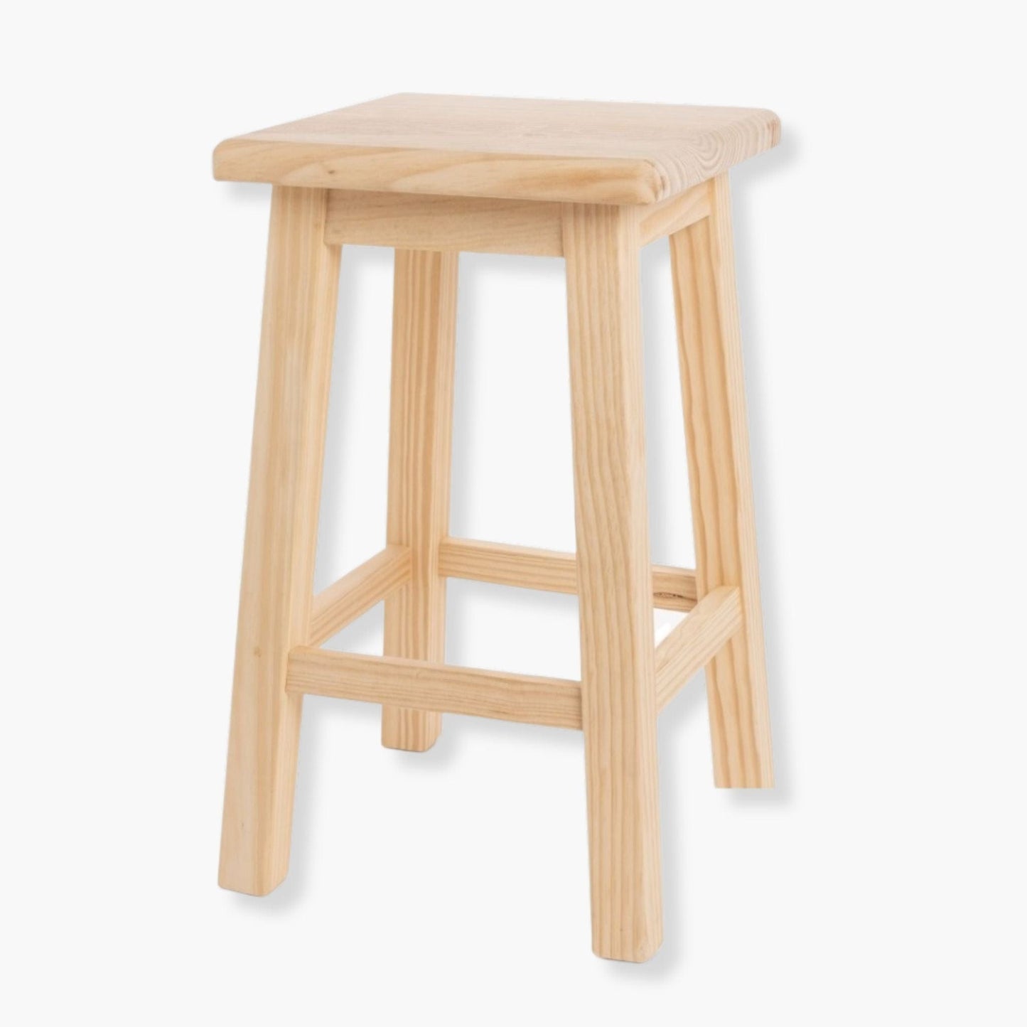 Tabouret de bar bois : Qualité Pro & Portugal Hauteur 50cm (Assise Basse) / Lot de 4 (Cuisine)