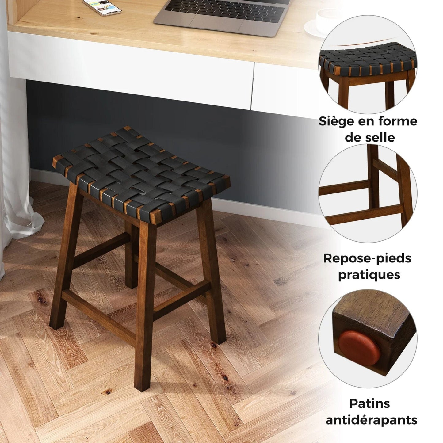 Tabouret de cuisine en bois | UT. Unique