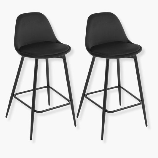 Tabouret de cuisine haut | UT. Noir Velours