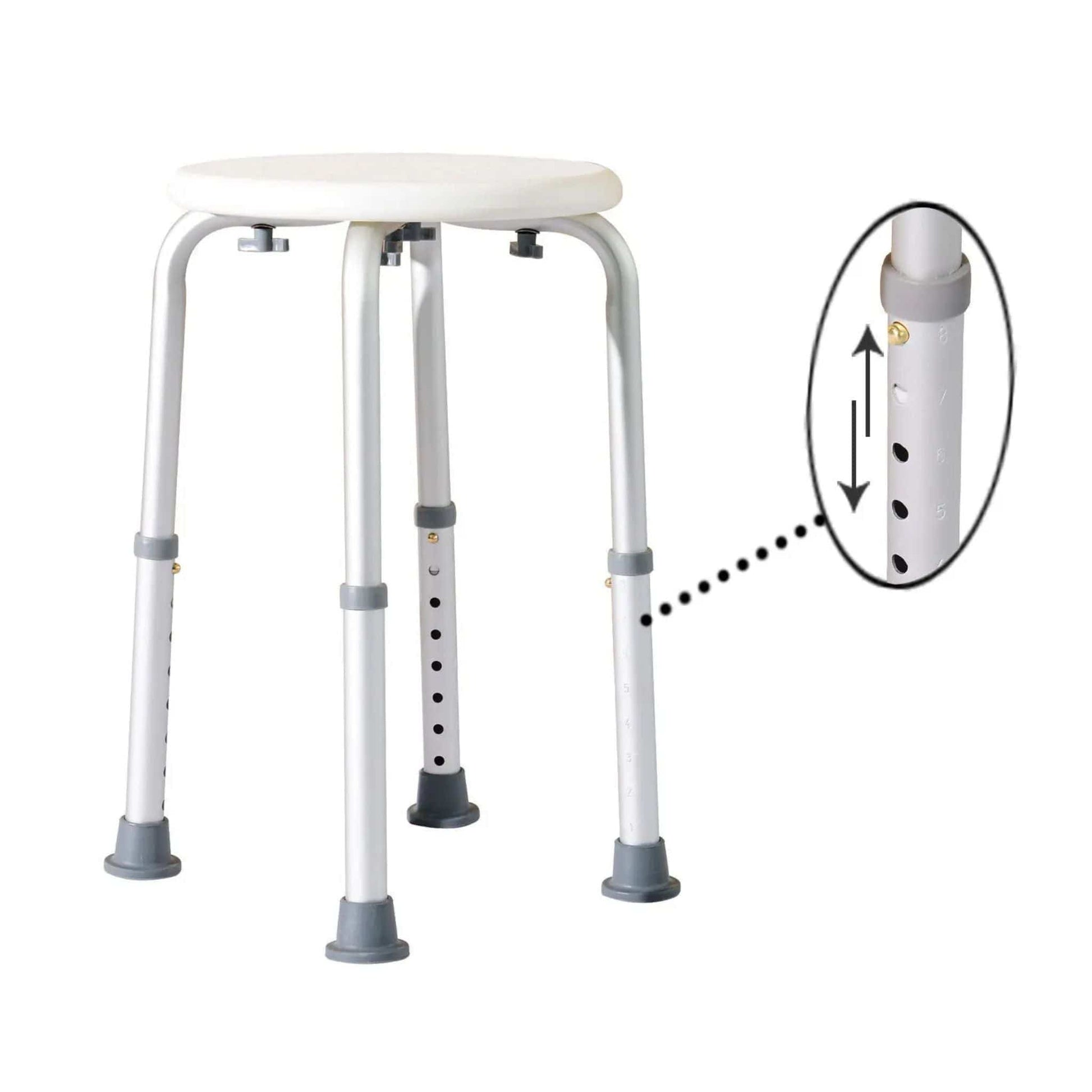 Tabouret de Douche Antidérapant  Blanc