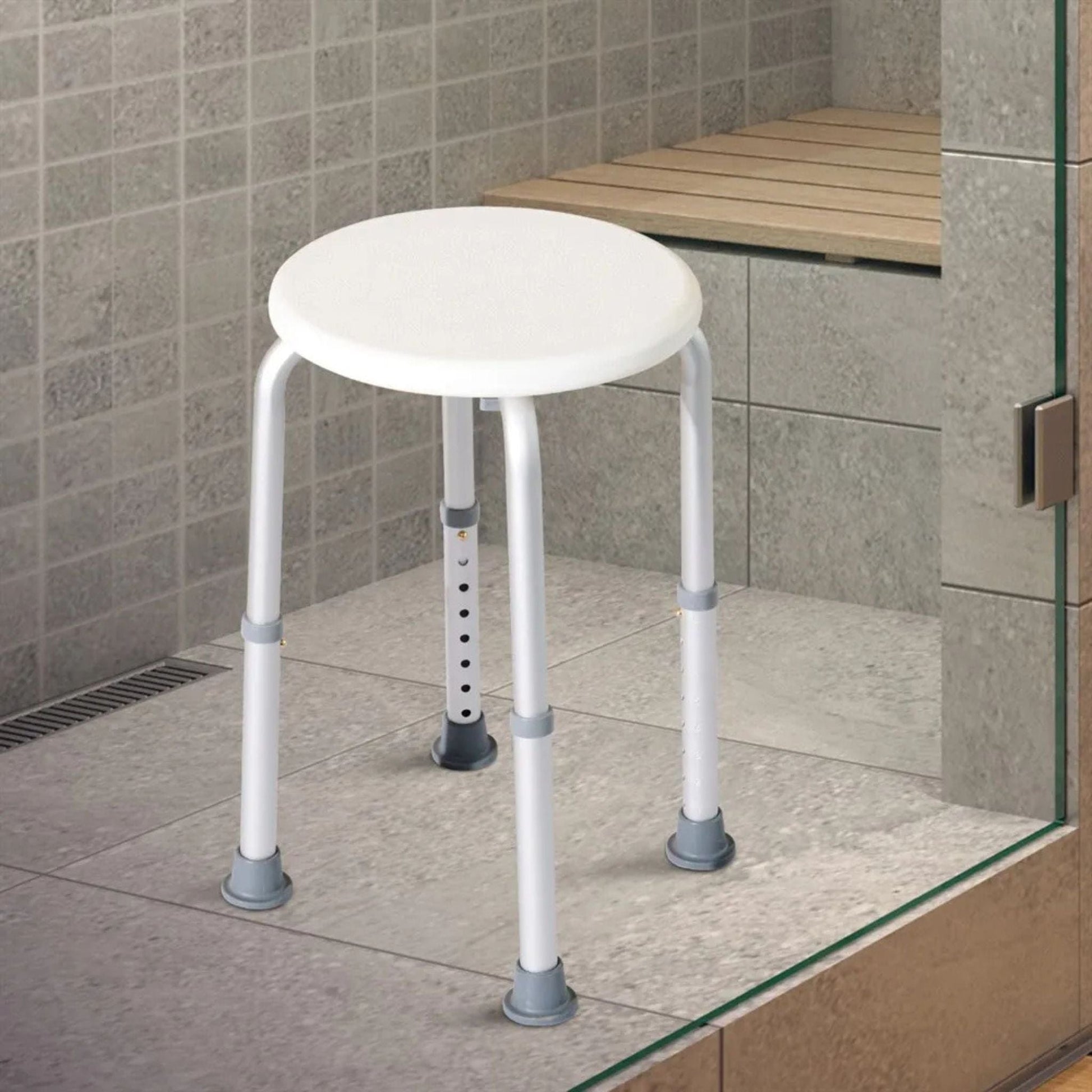 Tabouret de Douche Antidérapant  Blanc