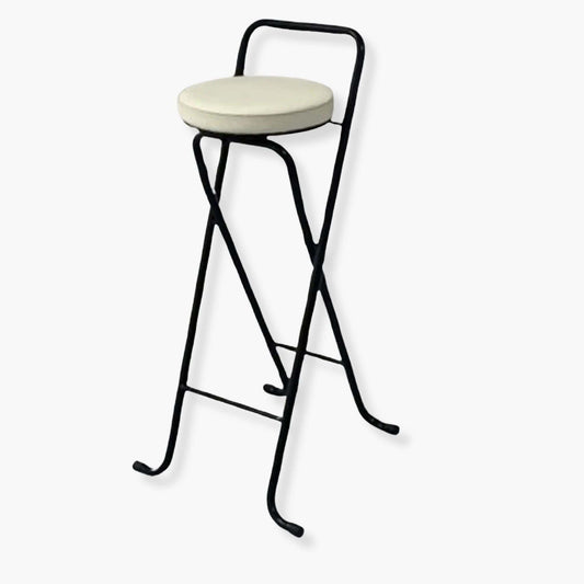 Tabouret Pliant Haut  | UT.  Blanc / Noir
