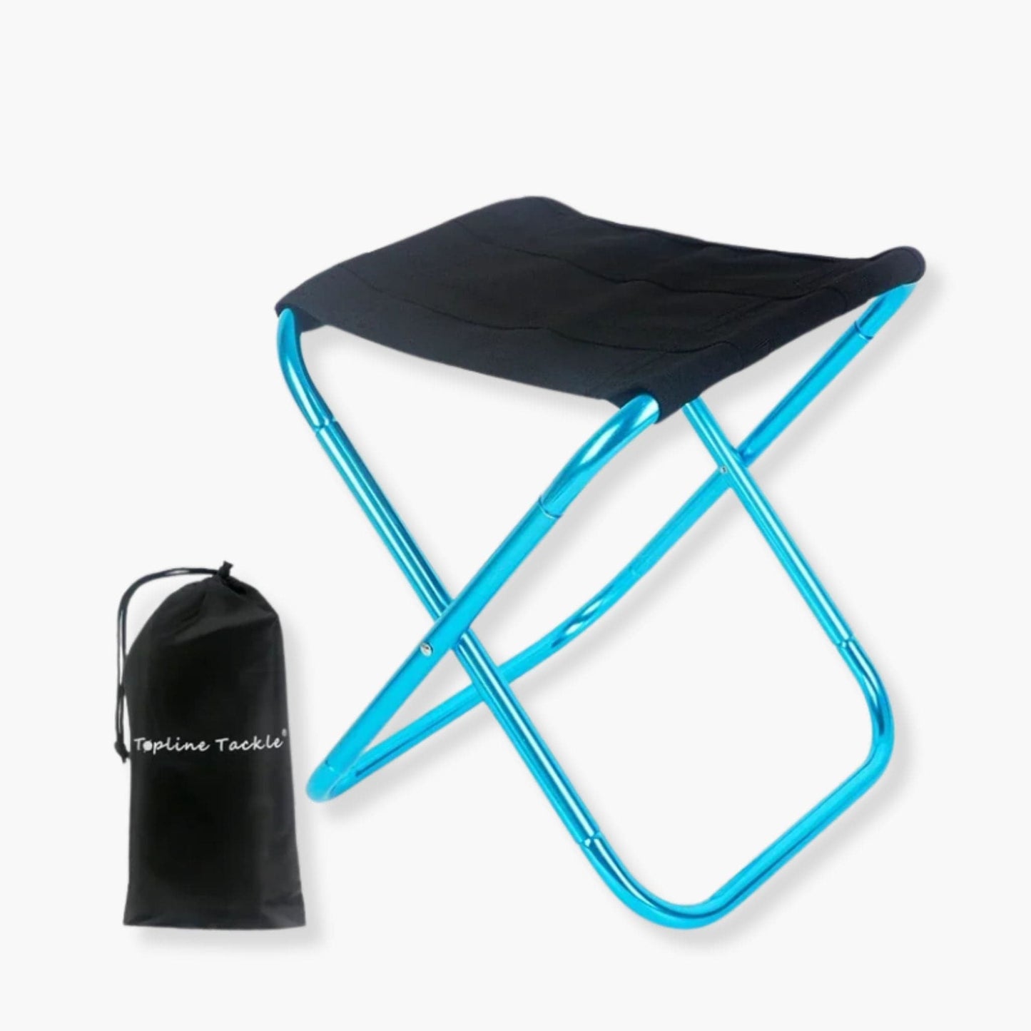 Tabouret pliant portable | UT. Bleu