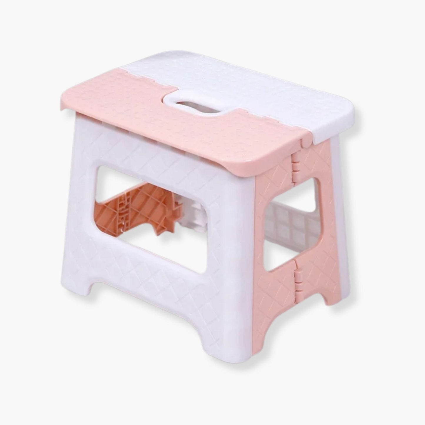 Tabouret pliant pour salle de bain | UT. Rose & Blanc