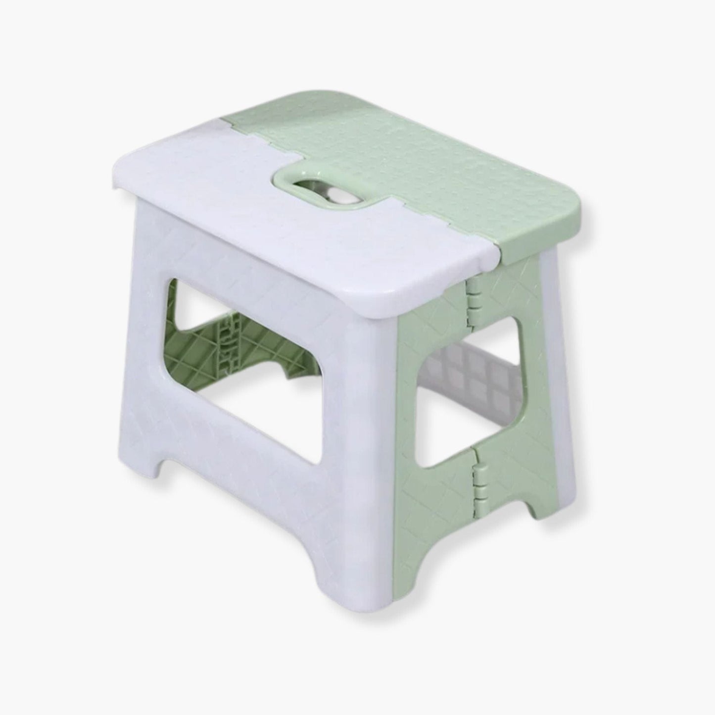 Tabouret pliant pour salle de bain | UT. Vert & Blanc