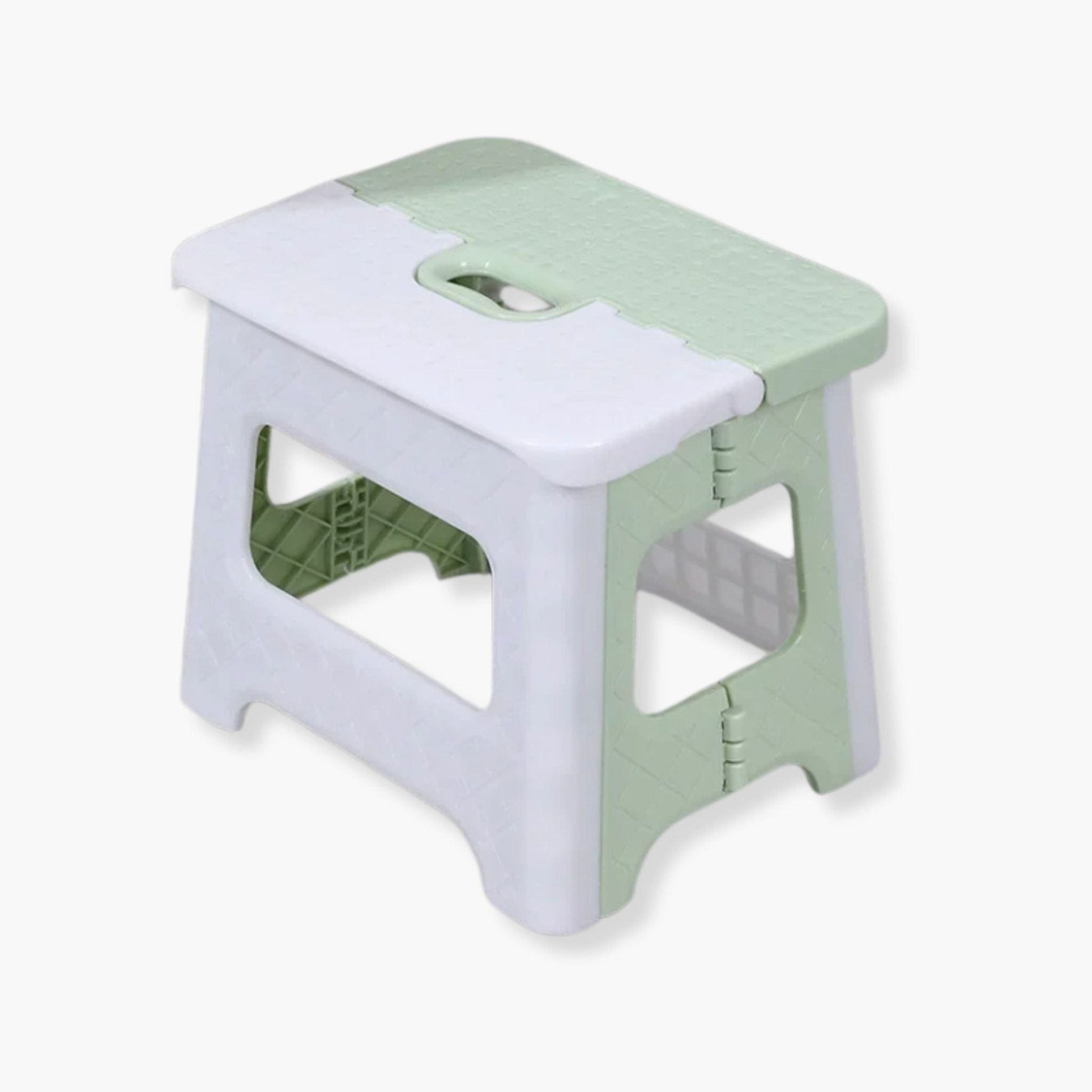 Tabouret pliant pour salle de bain | UT. Vert & Blanc