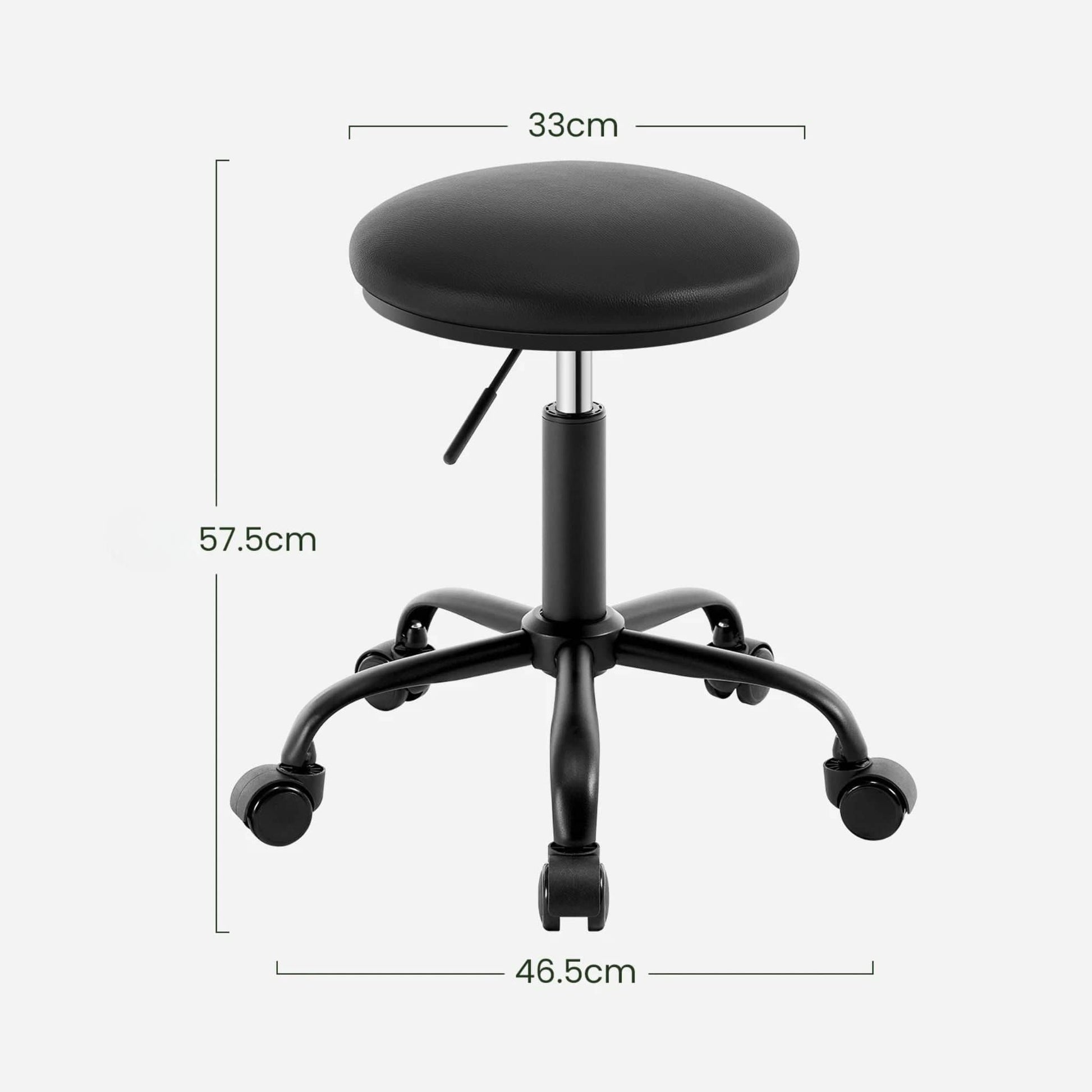 Tabouret professionnel à roulettes ajustable