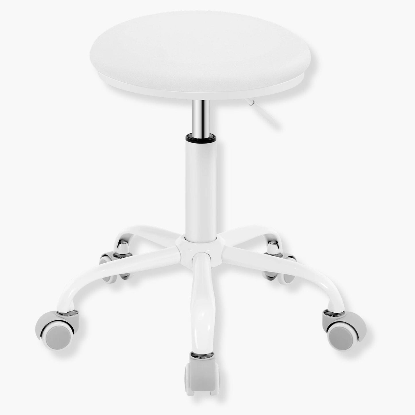 Tabouret professionnel à roulettes ajustable Blanc