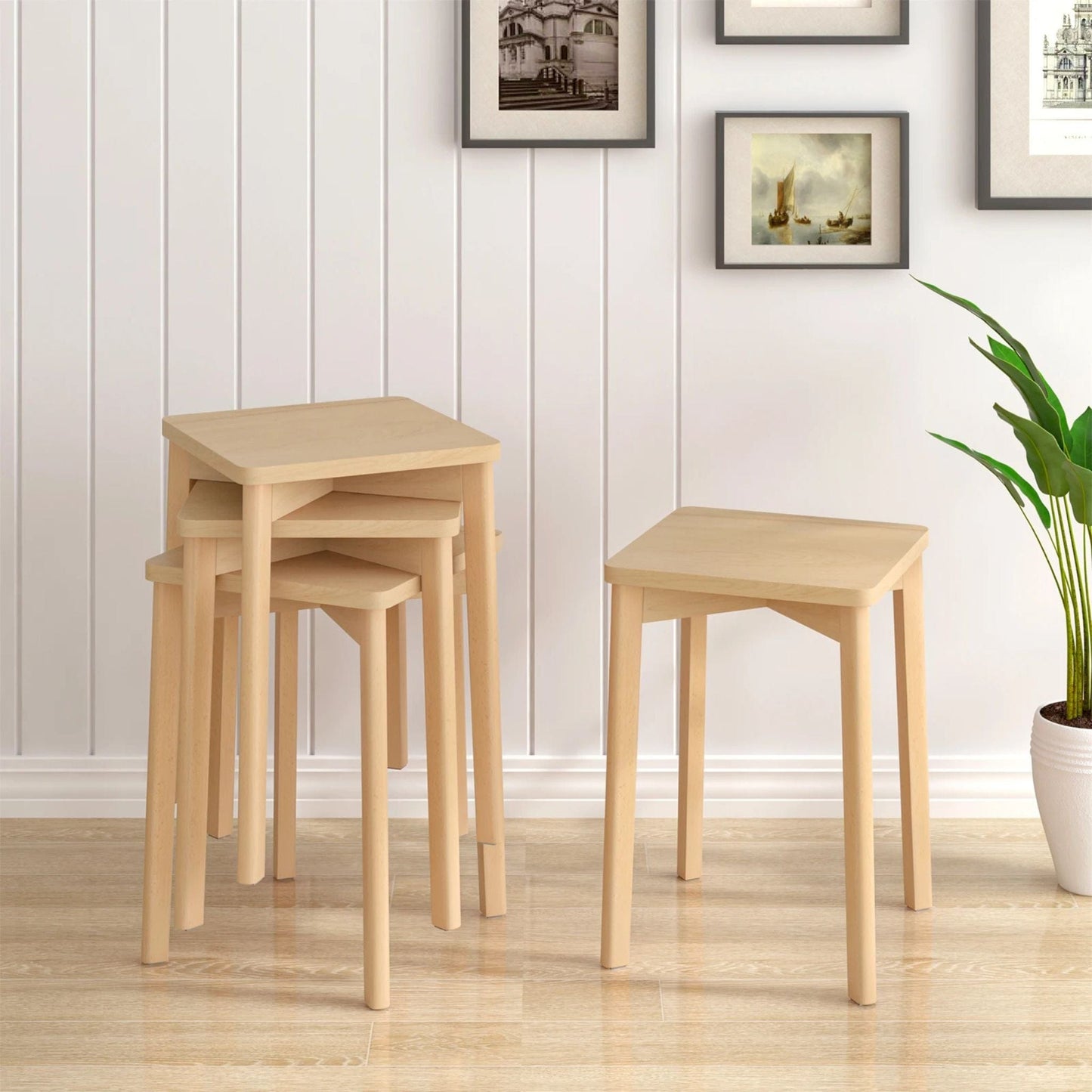 Tabourets Bois (Lot de 2) | UT. Unique