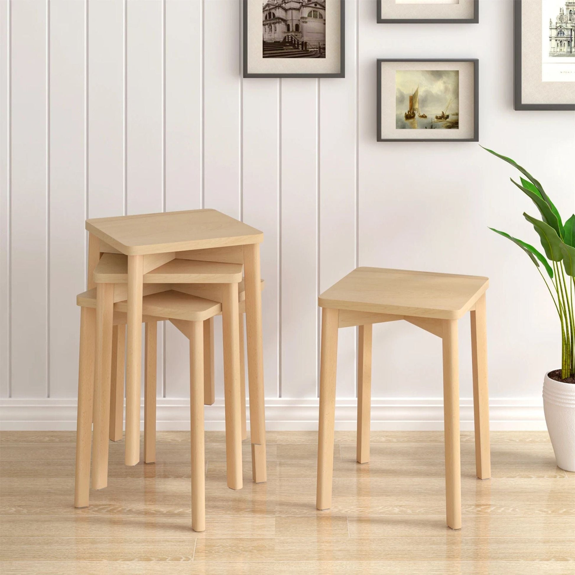 Tabourets Bois (Lot de 2) | UT. Unique