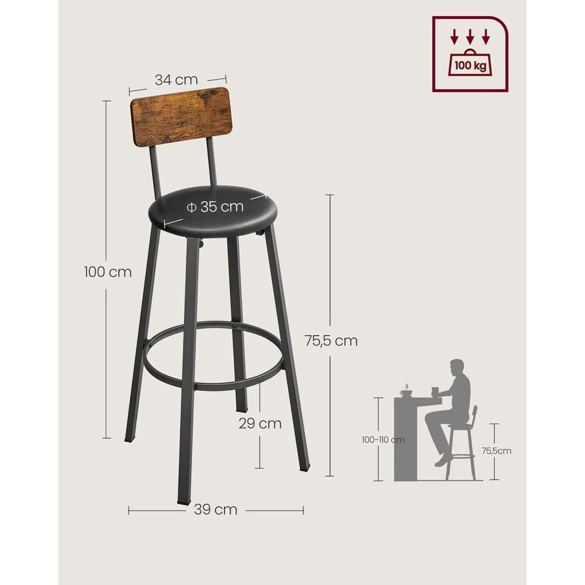 Tabourets de Bar Industriel | UT. Unique