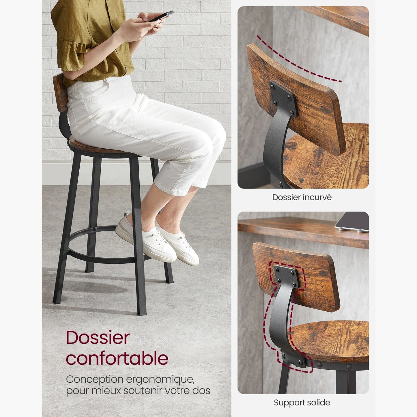 Tabourets de bar pour îlot de cuisine | UT. Unique